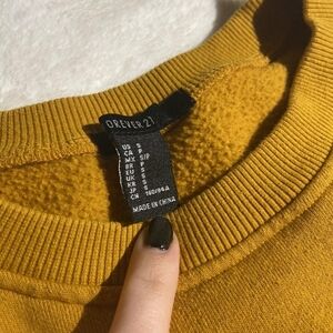 Forever 21 Golden Knit Top